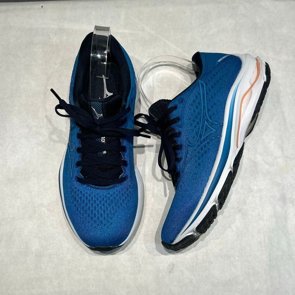 Mizuno Women’s Wave Rider 25 Running Shoes Womens Sz 7 Vivid Blue Walking Joggin